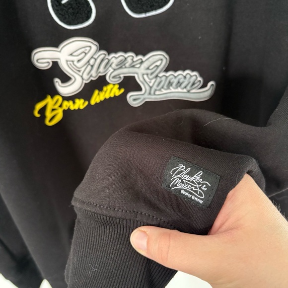 Bleecker & Mercer "Born with a Silver Spoon" Bear Crewneck - Large - Picture 2 of 6